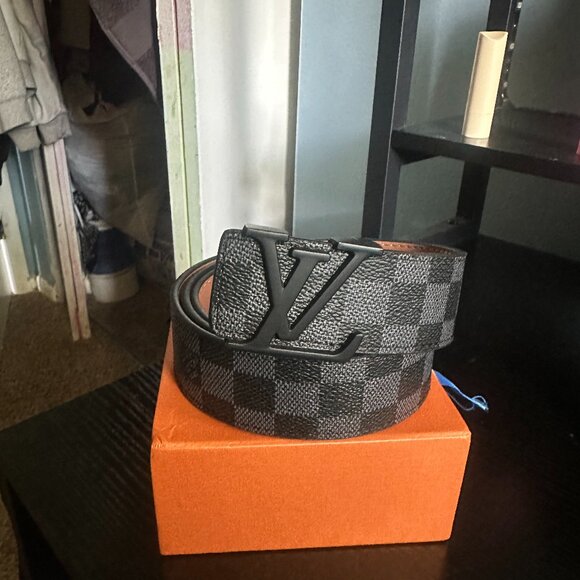 Black Louis Vuitton Belt - Picture 1 of 4